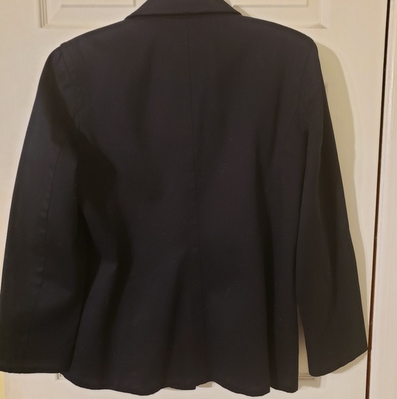 BANANA REPUBLIC Navy Pea Coat- Size L - Like New - Picture 2 of 5